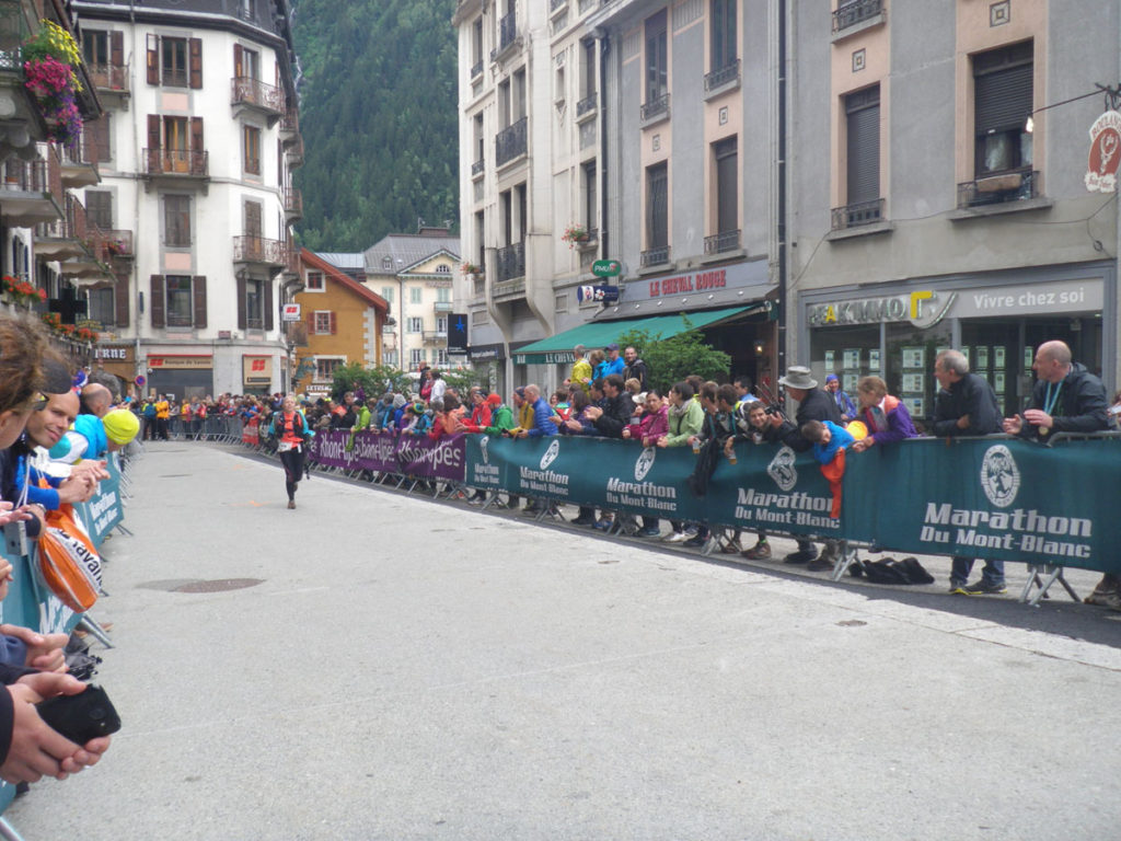 Mont Blanc Marathon: Ziel