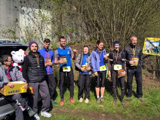 Siegerehrung beim Bärenfels Mai Trail