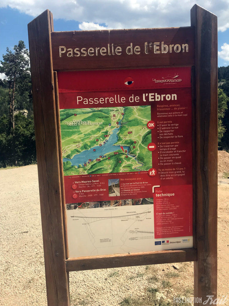 Trail des Passerelles du Monteynard 2018 - Passerelle de l'Ébron