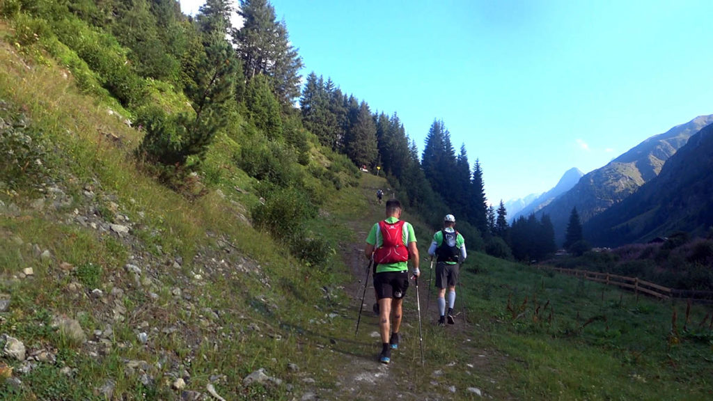 Pitz Alpine 2018 Aufstieg zur Sunna Alm